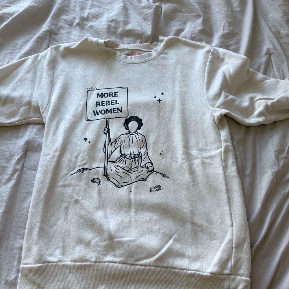 White Graphic Sweatshirt